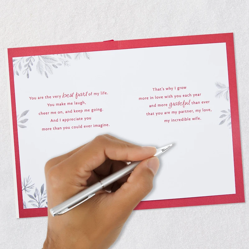 My Partner, My Love, My Incredible Wife Christmas Card for only USD 7.99 | Hallmark