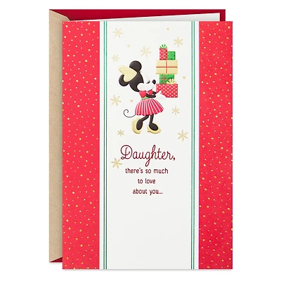 Disney Minnie Mouse Love Everything About You Christmas Card for Daughter for only USD 5.59 | Hallmark
