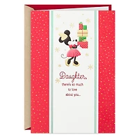 Disney Minnie Mouse Love Everything About You Christmas Card for Daughter for only USD 5.59 | Hallmark