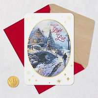 Thomas Kinkade Season of Light and Love Christmas Card for only USD 6.59 | Hallmark