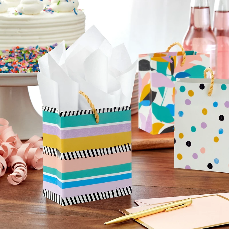 4.6" Whimsical Patterns 3-Pack Gift Card Holder Mini Bags for only USD 4.99 | Hallmark