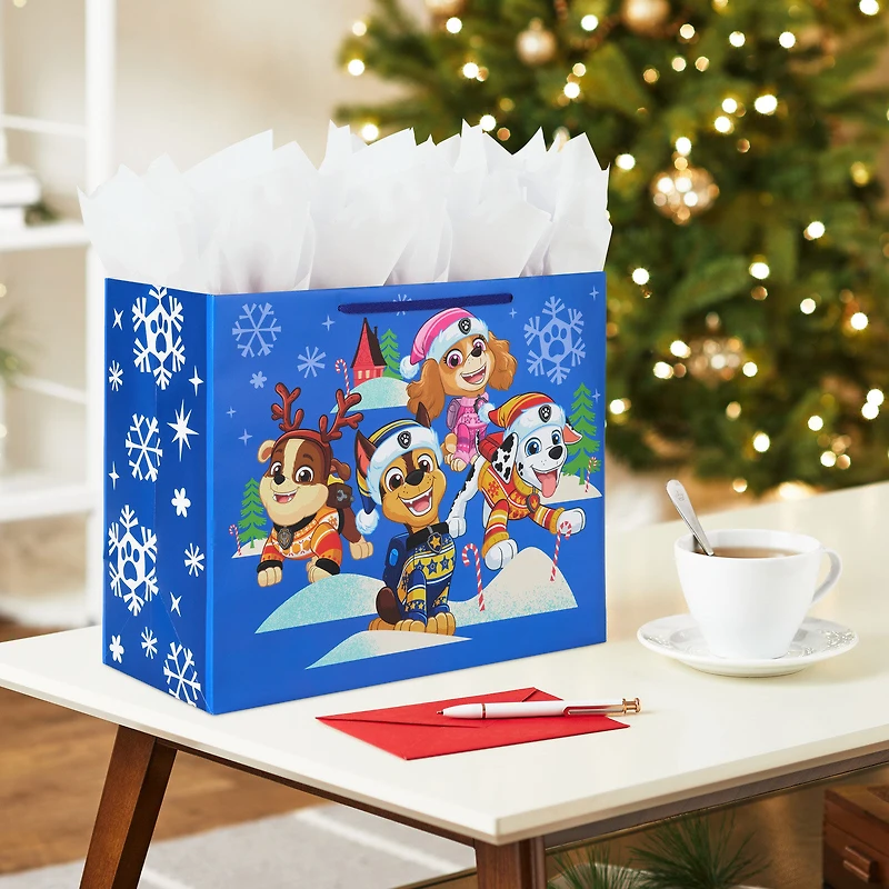 10.4" Paw Patrol™ Friends on Blue Large Christmas Gift Bag for only USD 4.49 | Hallmark