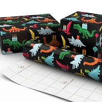 8-Bit Dinosaurs Birthday Wrapping Paper, 20 sq. ft. for only USD 4.99 | Hallmark