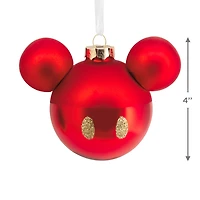 Disney Mickey Mouse Ears Icon Glass Hallmark Ornament for only USD 14.99 | Hallmark