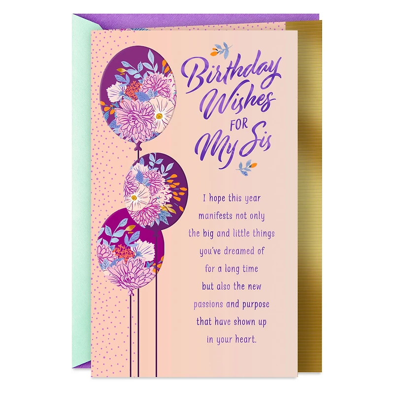 You Deserve Everything You Wish For Birthday Card for Sister for only USD 4.59 | Hallmark