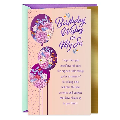You Deserve Everything You Wish For Birthday Card for Sister for only USD 4.59 | Hallmark
