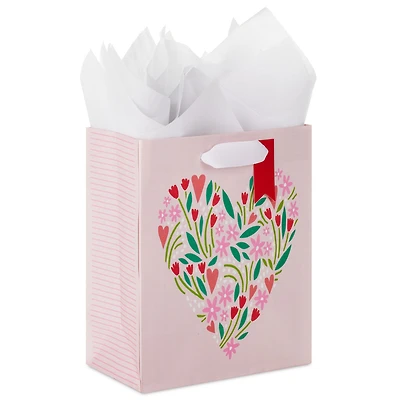 6.5" Heart Bouquet Small Gift Bag With Tissue Paper for only USD 4.99 | Hallmark