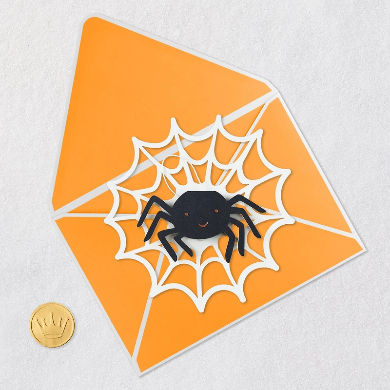 Spider in Web Paper Craft Halloween Card With Mini Card for only USD 5.99 | Hallmark