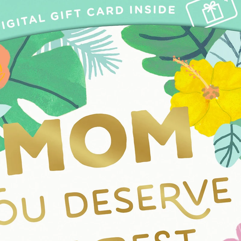 You Deserve the Best Gift Card Greeting Mother's Day Card for Mom for only USD 4.99 | Hallmark