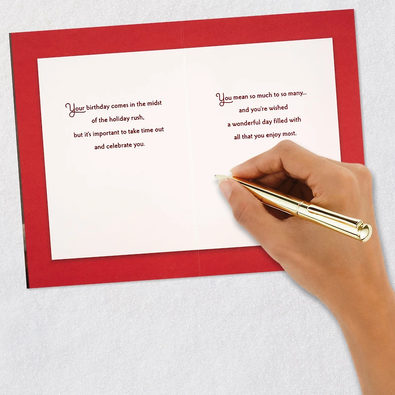 Celebrating You Holiday Birthday Card for only USD 3.99 | Hallmark