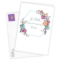 Modern Floral Wreath Custom Anniversary Card for only USD 4.99 | Hallmark
