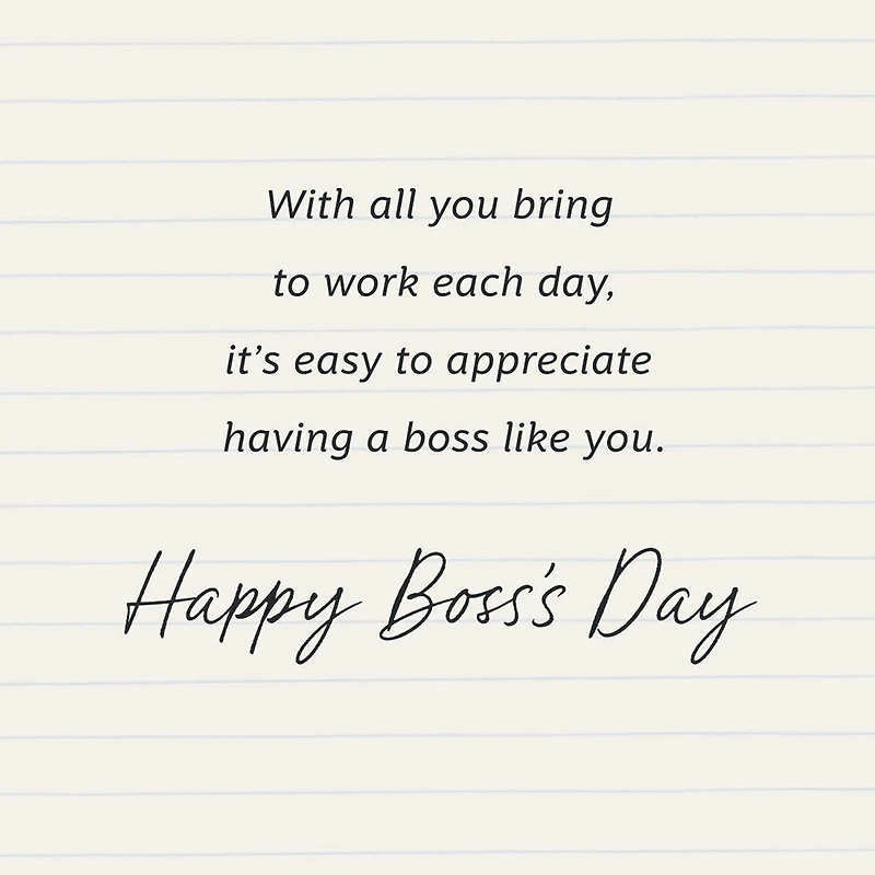 Appreciate Your Leadership, Patience and Support Boss's Day Card for only USD 3.99 | Hallmark