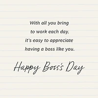 Appreciate Your Leadership, Patience and Support Boss's Day Card for only USD 3.99 | Hallmark