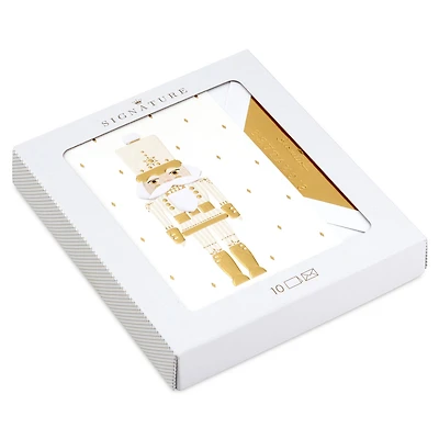 Ivory and Gold Nutcracker Boxed Christmas Cards, Pack of 10 for only USD 17.49 | Hallmark