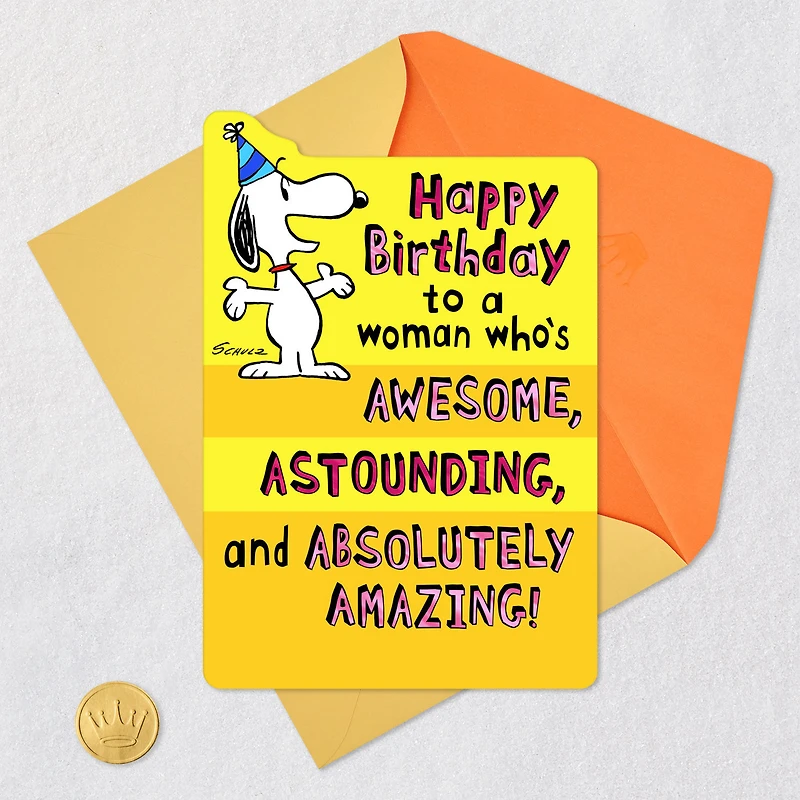 Peanuts® Snoopy Absolutely Amazing Pop-Up Birthday Card for Her for only USD 4.59 | Hallmark