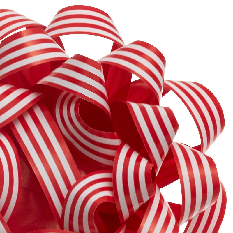 4.5" Red and White Striped Paper Gift Bow for only USD 1.99 | Hallmark