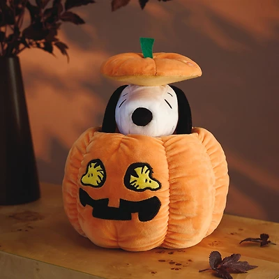 Peanuts® Snoopy Peek-a-Boo Pumpkin Plush With Sound and Motion, 9.6" for only USD 49.99 | Hallmark