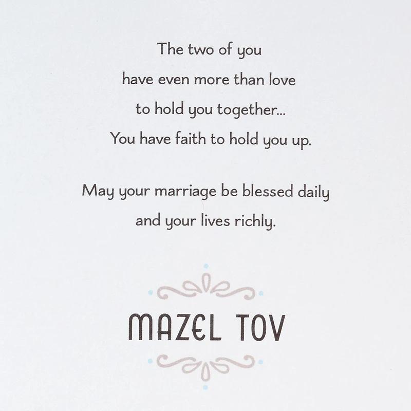 Love, Faith and Blessings Jewish Wedding Card for only USD 3.99 | Hallmark