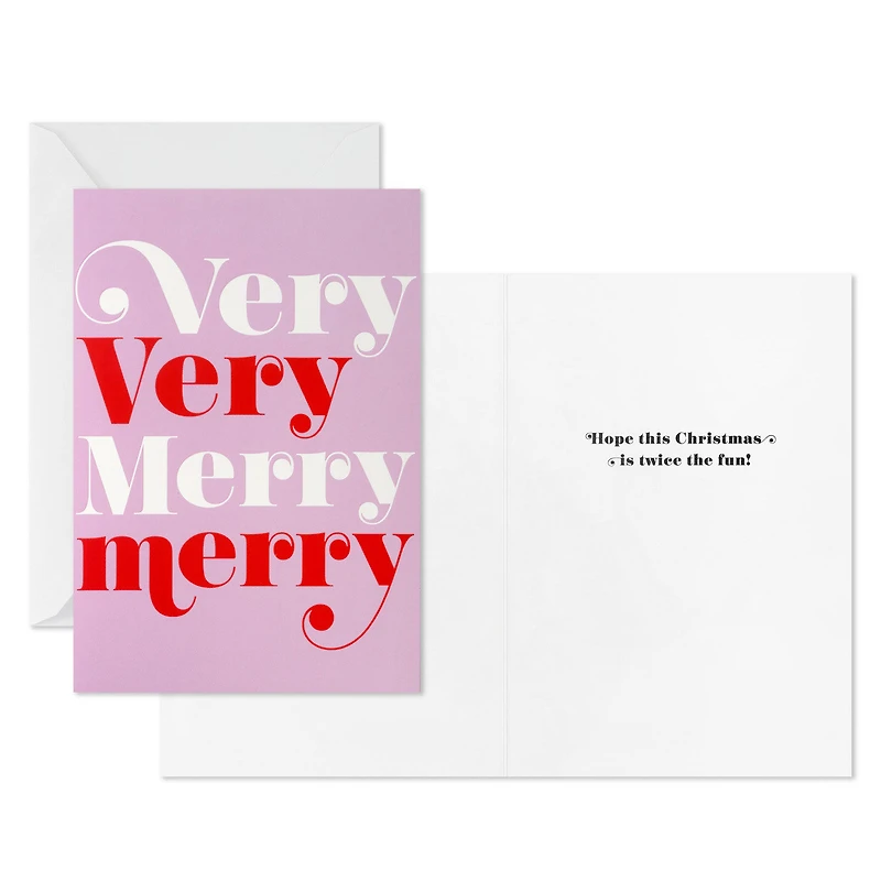 Very Very Merry Boxed Christmas Cards, Pack of 16 for only USD 9.99 | Hallmark