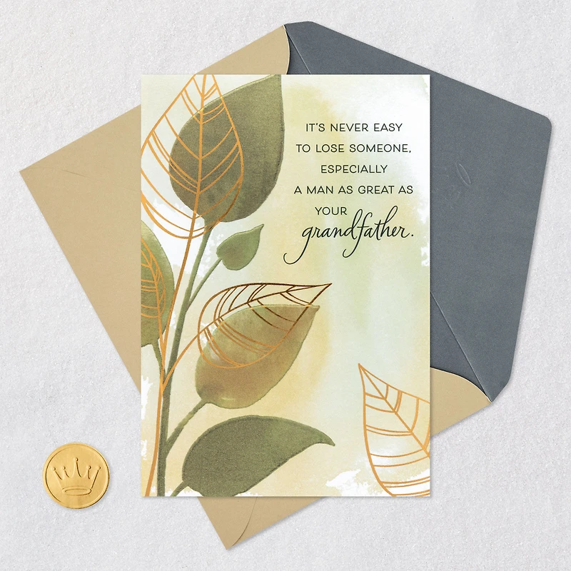 He Was a Great Man Sympathy Card for Loss of Grandfather for only USD 5.99 | Hallmark