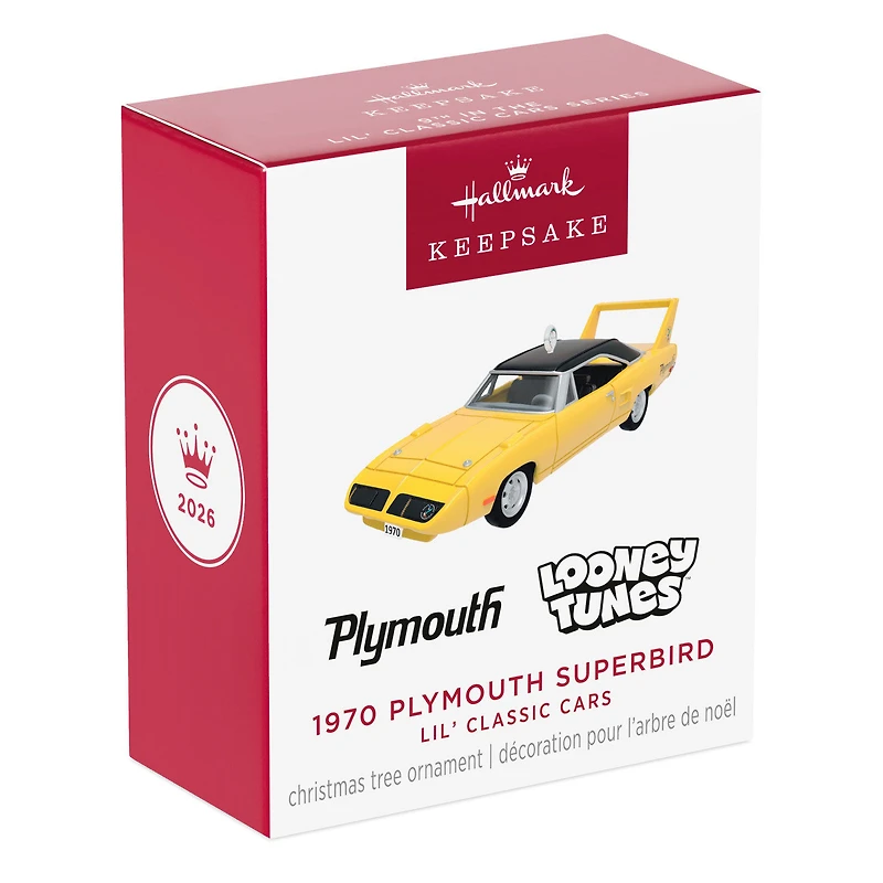 Mini Lil' Classic Cars 1970 Plymouth Superbird 2026 Metal Ornament, 0.75" for only USD 15.99 | Hallmark