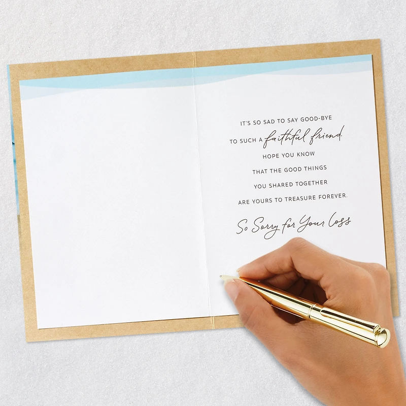 A Faithful Friend to Treasure Sympathy Card for Loss of Dog for only USD 5.59 | Hallmark