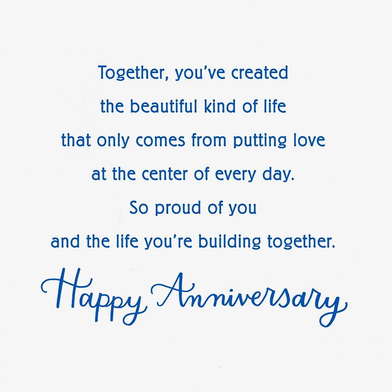 Putting Love at the Center Anniversary Card for Daughter and Son-in-Law for only USD 4.99 | Hallmark