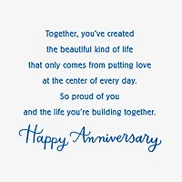 Putting Love at the Center Anniversary Card for Daughter and Son-in-Law for only USD 4.99 | Hallmark