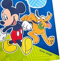 Disney Mickey Mouse and Pluto Third Birthday Card for Kid With Sticker for only USD 6.99 | Hallmark