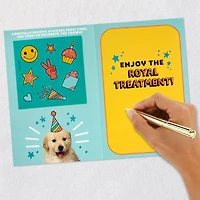 Enjoy the Royal Treatment 5th Birthday Card With Crown and Stickers for only USD 6.99 | Hallmark