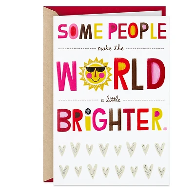 You Make the World Brighter Pop-Up Valentine's Day Card for only USD 5.99 | Hallmark