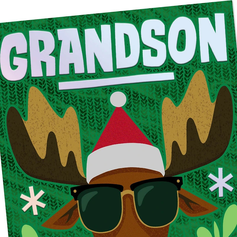 Merry Chrismoose Funny Money Holder Christmas Card for Grandson for only USD 3.99 | Hallmark
