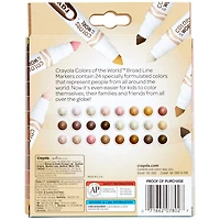 Crayola® Colors of the World Markers, 24-Count for only USD 9.99 | Hallmark