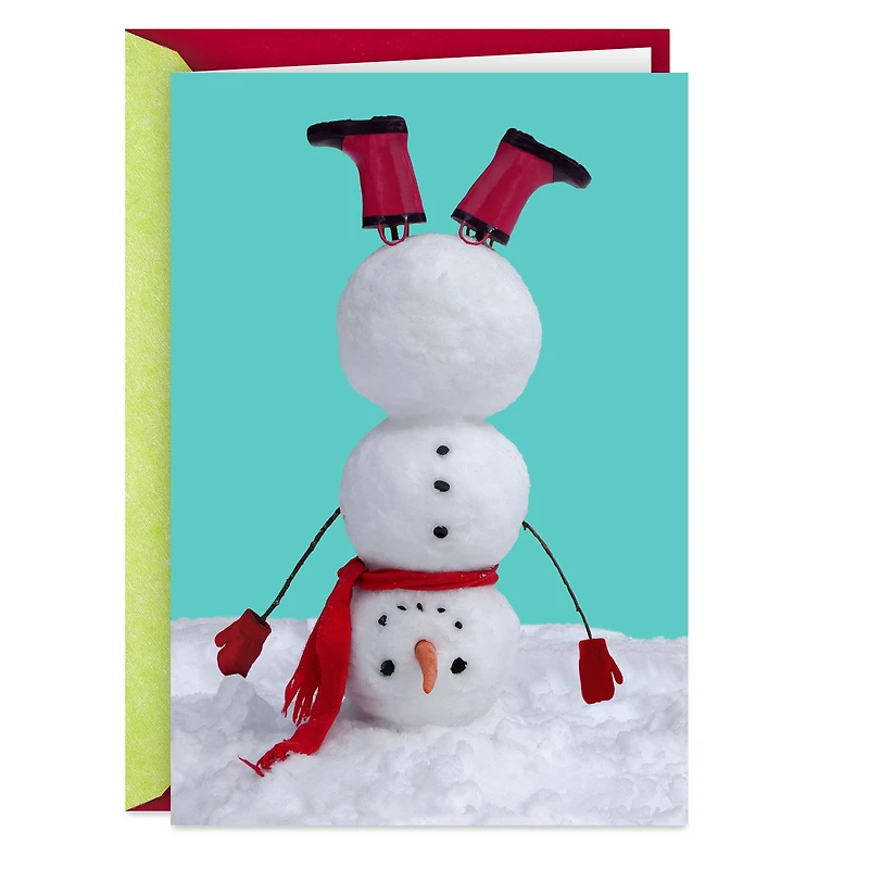 Celebrate 'til Your Carrot Falls Off Snowman Funny Holiday Card for only USD 3.99 | Hallmark