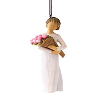 Willow Tree Bright Hope Girl With Bouquet Ornament, 4" for only USD 19.99 | Hallmark