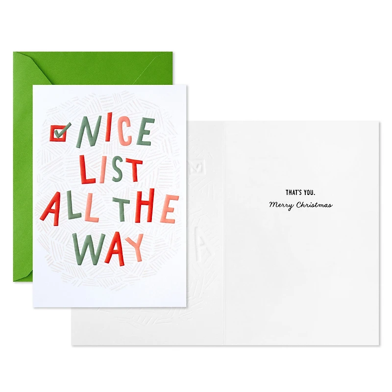 Nice List All the Way Boxed Christmas Cards, Pack of 5 for only USD 5.00 | Hallmark