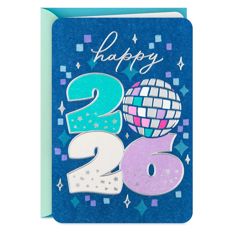 Disco Ball Happy 2026 New Year Card for only USD 4.99 | Hallmark