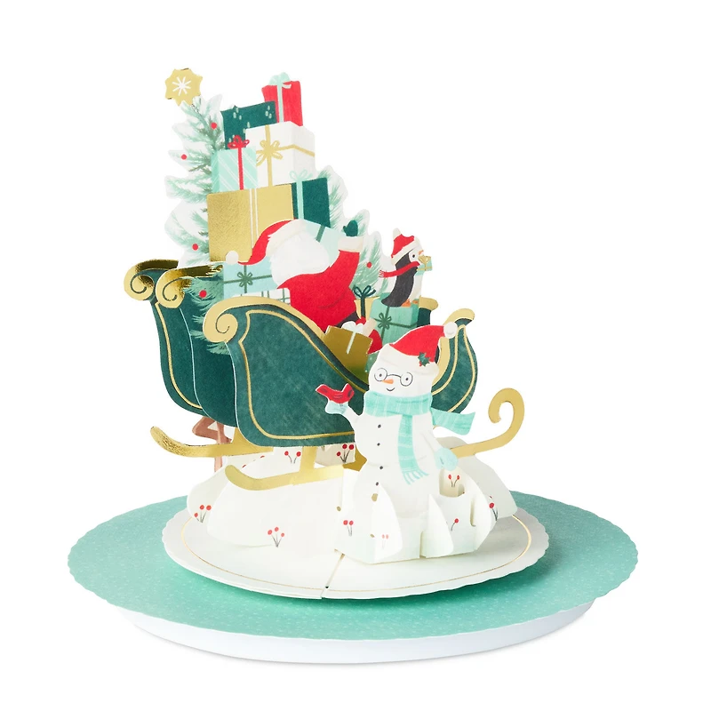 Santa Feel the Joy All Year Round Musical 3D Pop-Up Christmas Card With Motion for only USD 14.99 | Hallmark