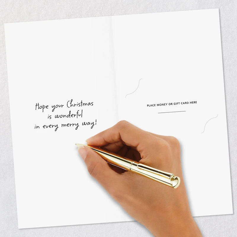 Every Merry Way Gold Deer Money Holder Christmas Cards, Pack of 10 for only USD 8.99 | Hallmark