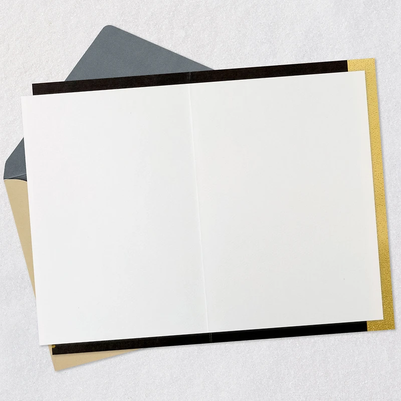 Gold Feathers on Black Blank Card for only USD 5.59 | Hallmark