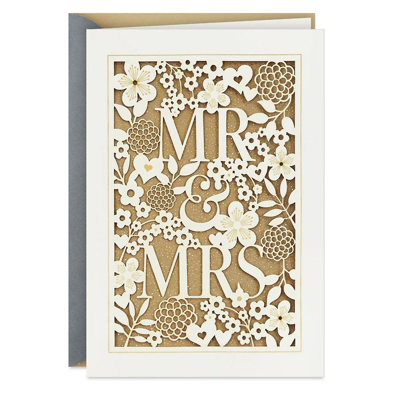 Elegant Lace Mr. and Mrs. Wedding Card for only USD 6.99 | Hallmark