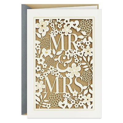 Elegant Lace Mr. and Mrs. Wedding Card for only USD 6.99 | Hallmark