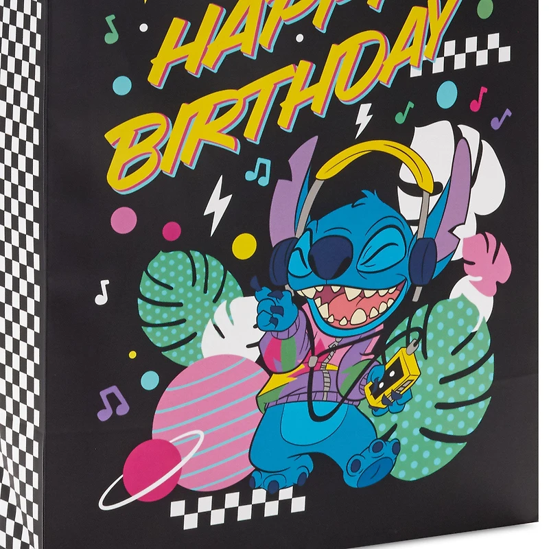 13" Disney Stitch Music Fun Large Gift Bag With Tissue Paper for only USD 6.99 | Hallmark