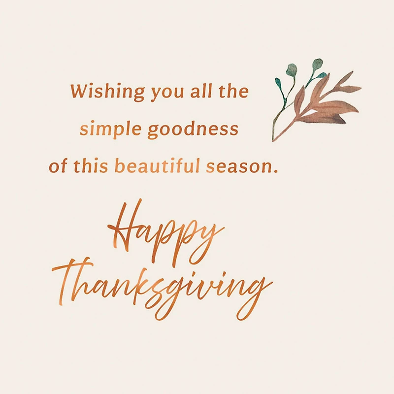 Wishing You All the Goodness of the Season Thanksgiving Card for only USD 3.99 | Hallmark