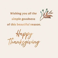 Wishing You All the Goodness of the Season Thanksgiving Card for only USD 3.99 | Hallmark