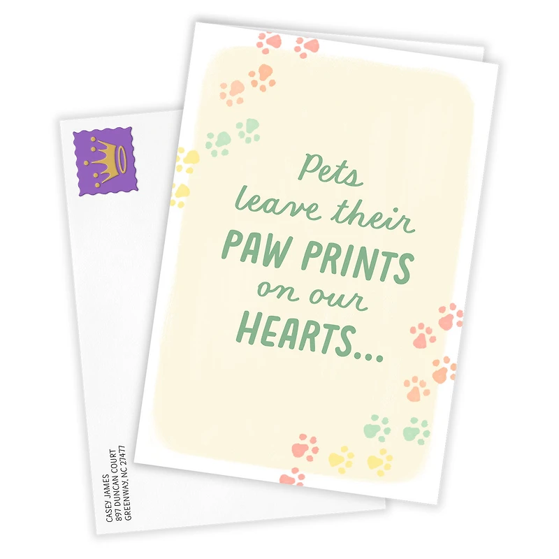 Beloved Paw Prints Custom Pet Sympathy Card for only USD 4.99 | Hallmark