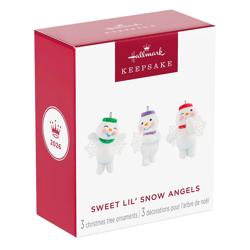 Mini Sweet Lil' Snow Angels Ornaments, Set of 3 for only USD 24.99 | Hallmark