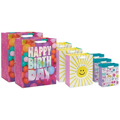 Sunshine and Flowers 8-Pack Assorted Gift Bag Bundle for only USD 12.99 | Hallmark