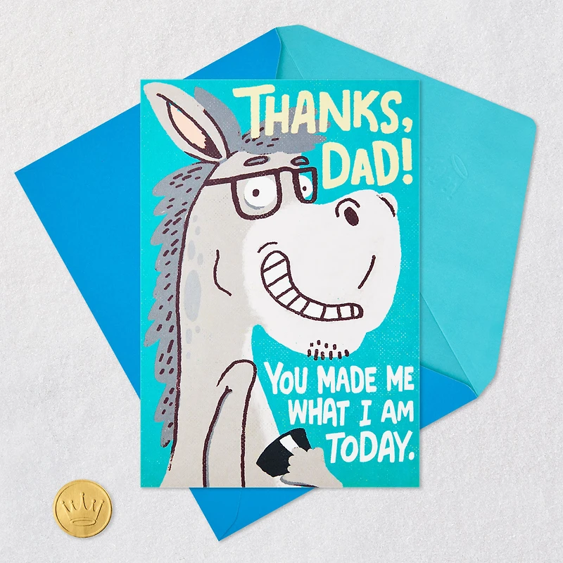 Thanks for Making Me a Giant Smart-Ass Funny Pop-Up Father's Day Card for Dad for only USD 5.99 | Hallmark