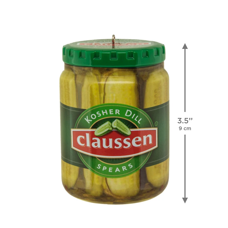 Kraft Claussen™ Pickles Jar Shatterproof Hallmark Ornament for only USD 7.99 | Hallmark